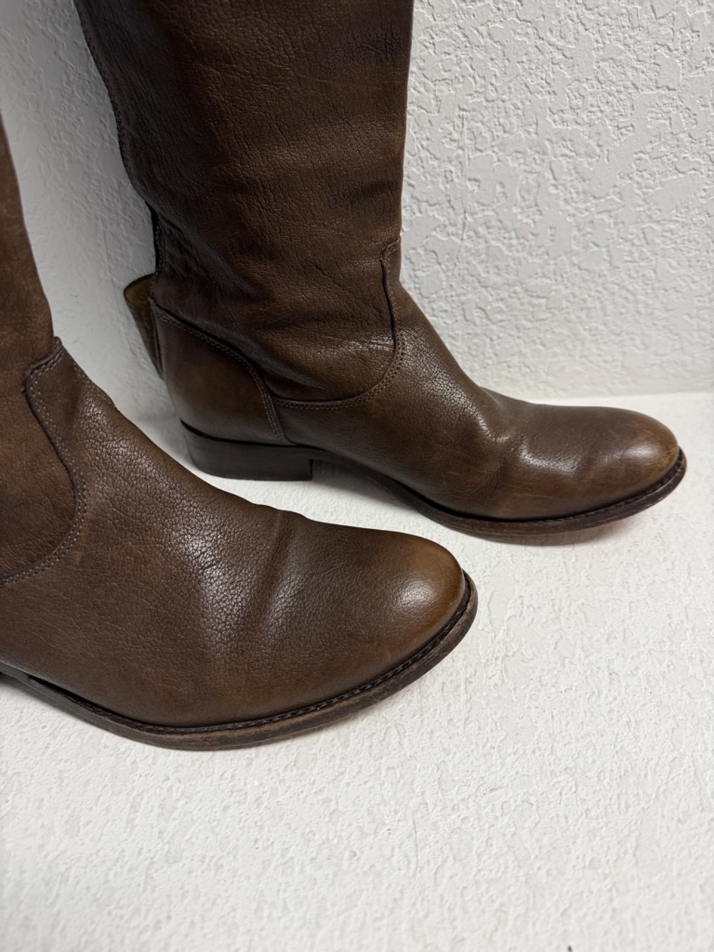 Frye Brown Leather Over-the-Knee Riding Boots 8.5 Woman’s - Picture 2 of 10